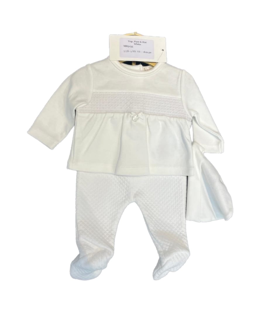MB5135 - Premature White/Pink Trouser set (Pack of 6)