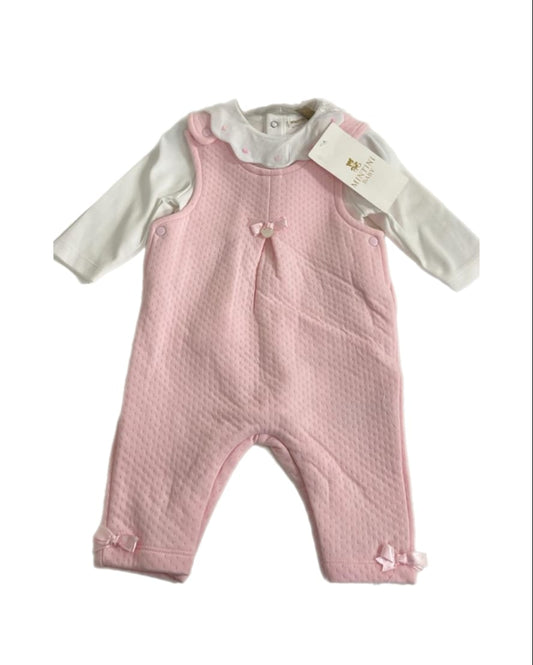 Pink 2PC Dungaree set (Pack of 6)