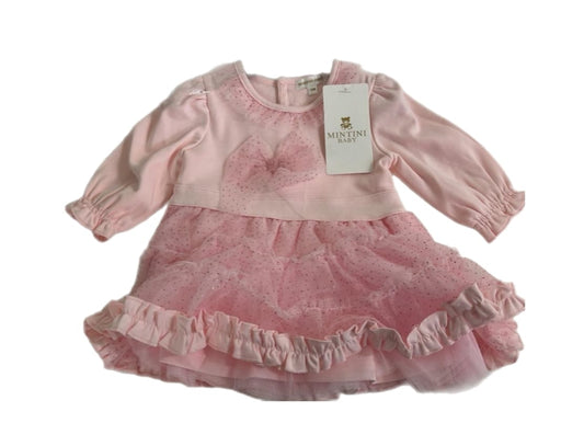 Pink Long sleeve sparkle dress (Pack of 6)