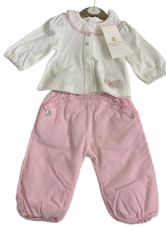 Pink  Long Sleeved trouser set (Pack of 6)