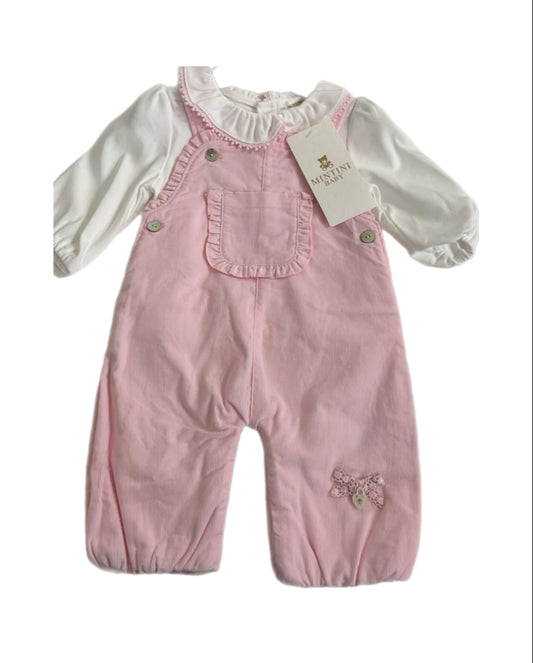 Pink Dungaree set (Pack of 6)
