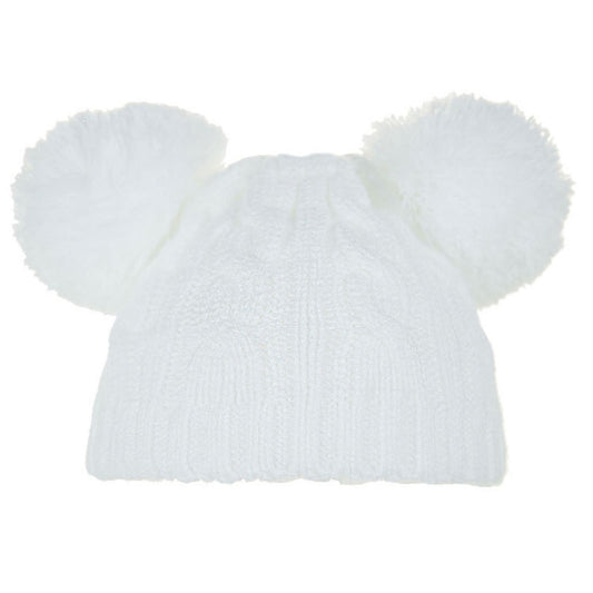 H475 - Soft Touch hat with pom poms