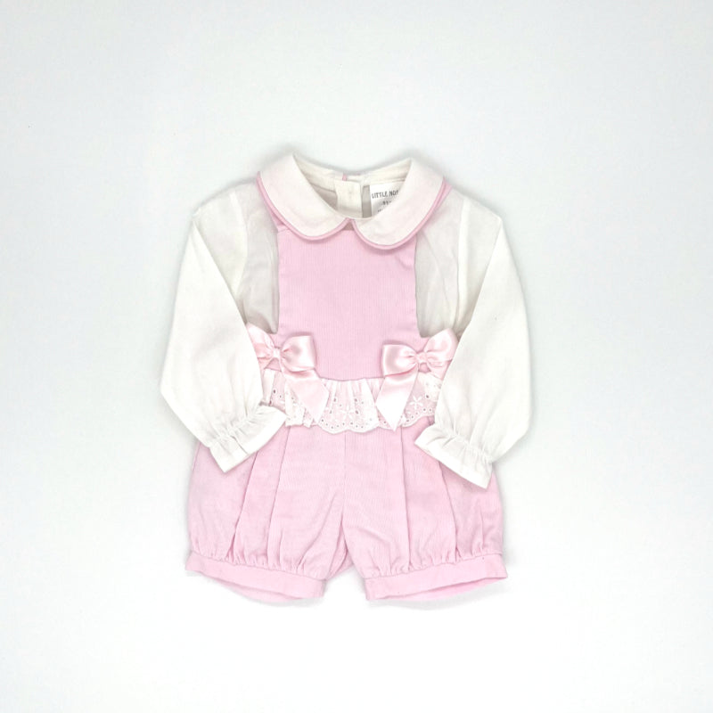 PRE ORDER ONLY - 2262 - Little Nosh Dungaree Short Set