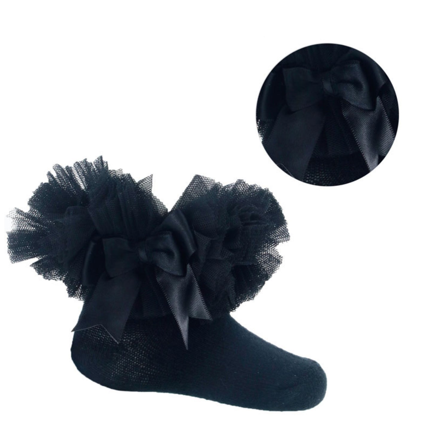 GS114 - Soft Touch ankle sock with bow