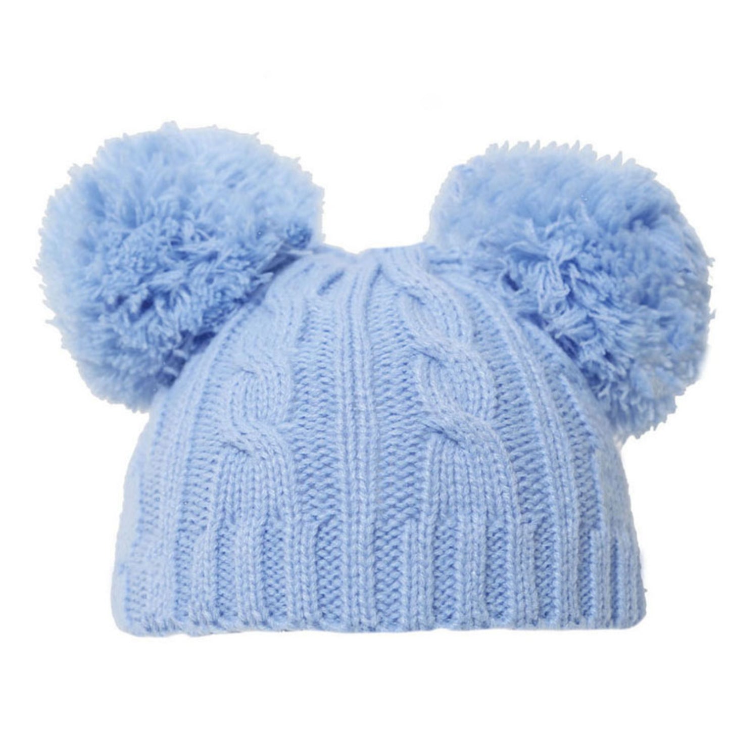 H475 - Soft Touch hat with pom poms