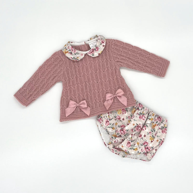 PRE ORDER ONLY - MCW23-126 - Little Nosh Knitted Jam Pant Set