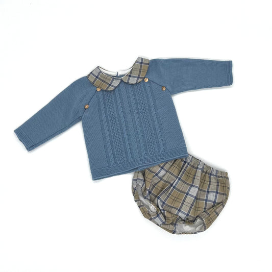 PRE ORDER ONLY - MCW23-131 - Little Nosh Knitted Jam Pant Set