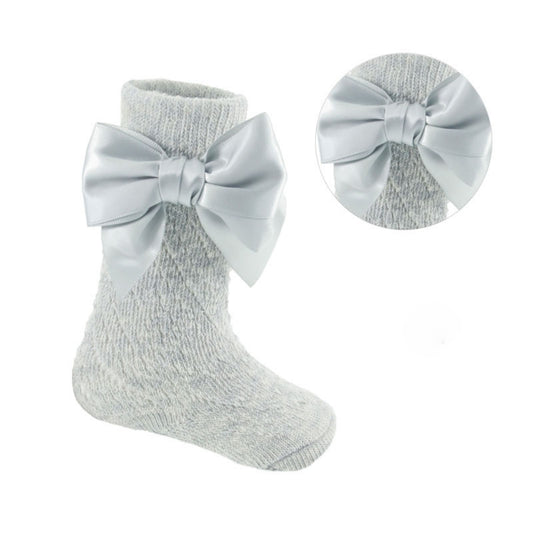 PS06 - Soft Touch knee sock with bow