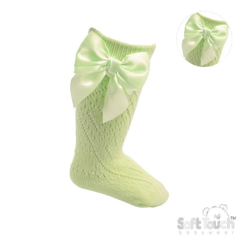 PS06 - Soft Touch knee sock with bow