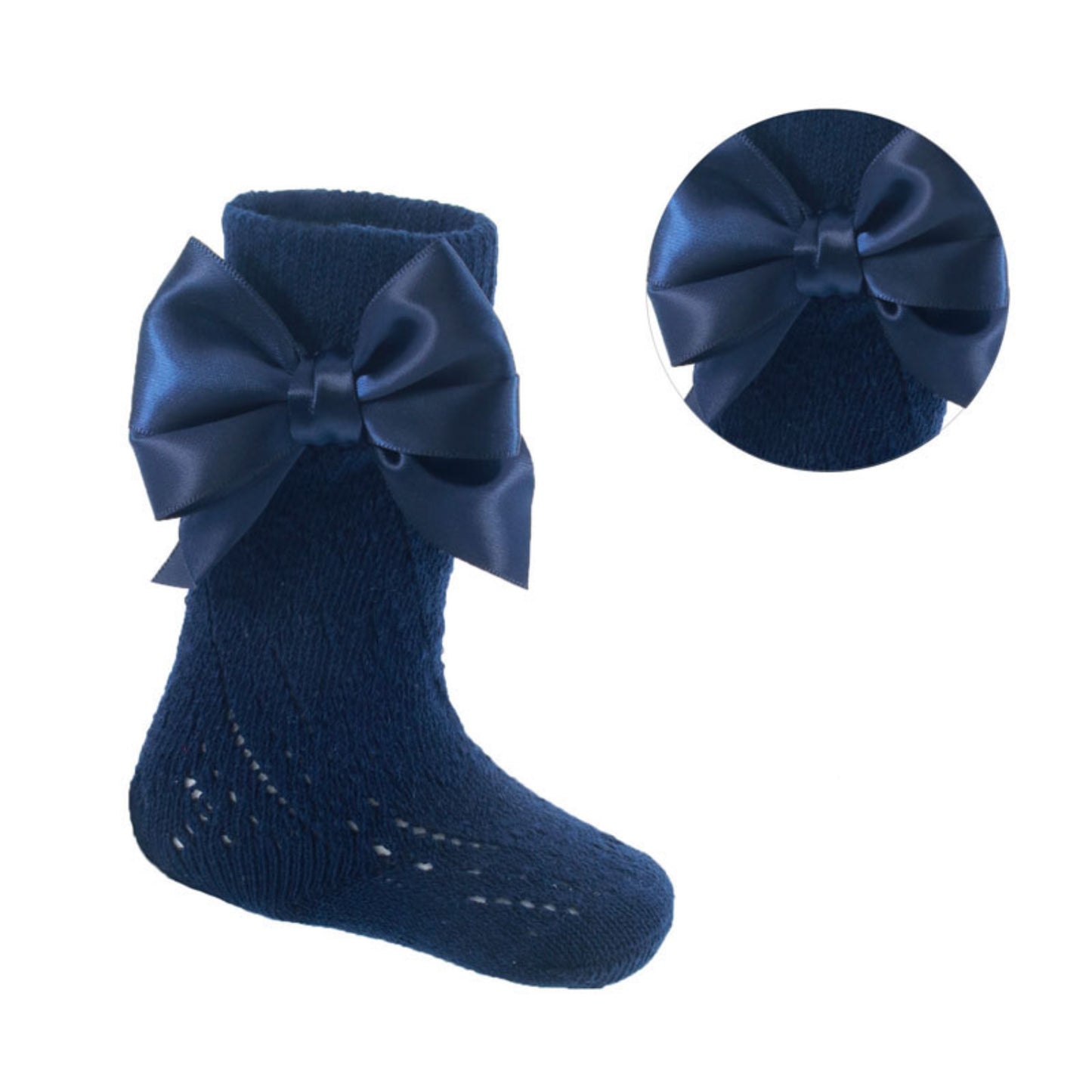 PS06 - Soft Touch knee sock with bow