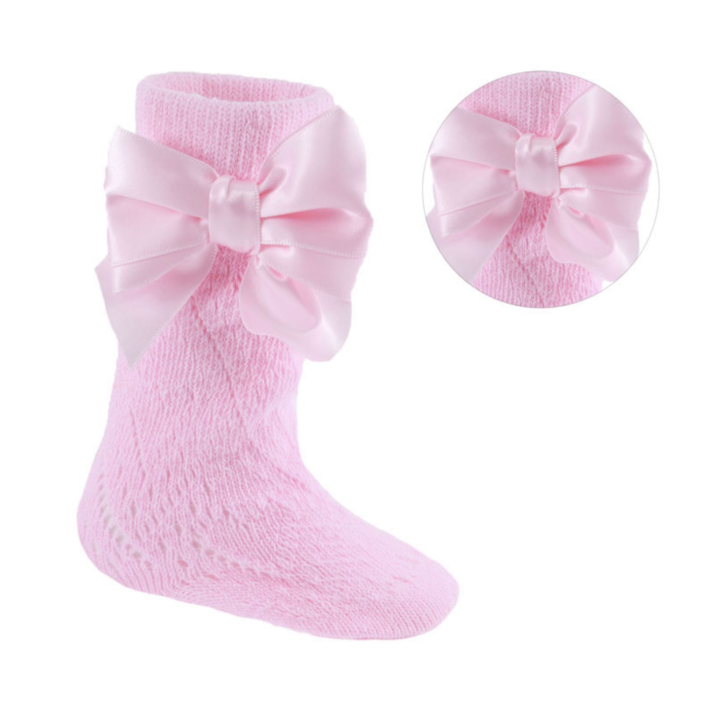 PS06 - Soft Touch knee sock with bow