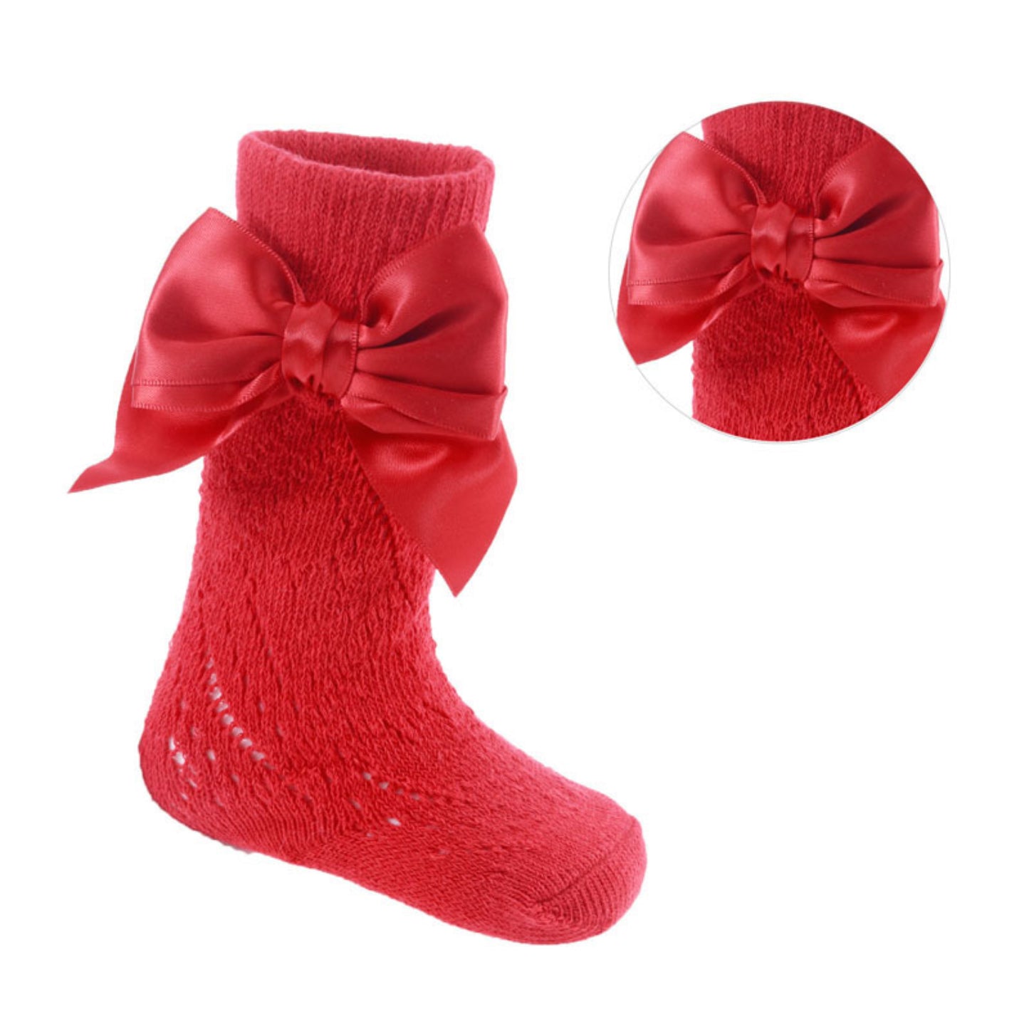 PS06 - Soft Touch knee sock with bow