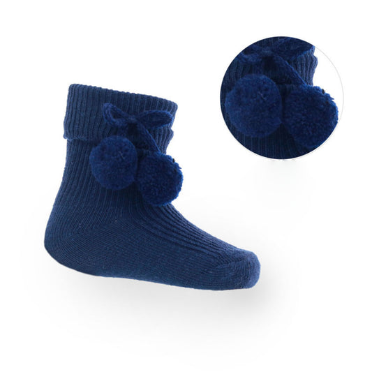 S118 - Soft Touch ankle sock with poms