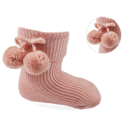 S121 - Soft Touch ankle sock with poms