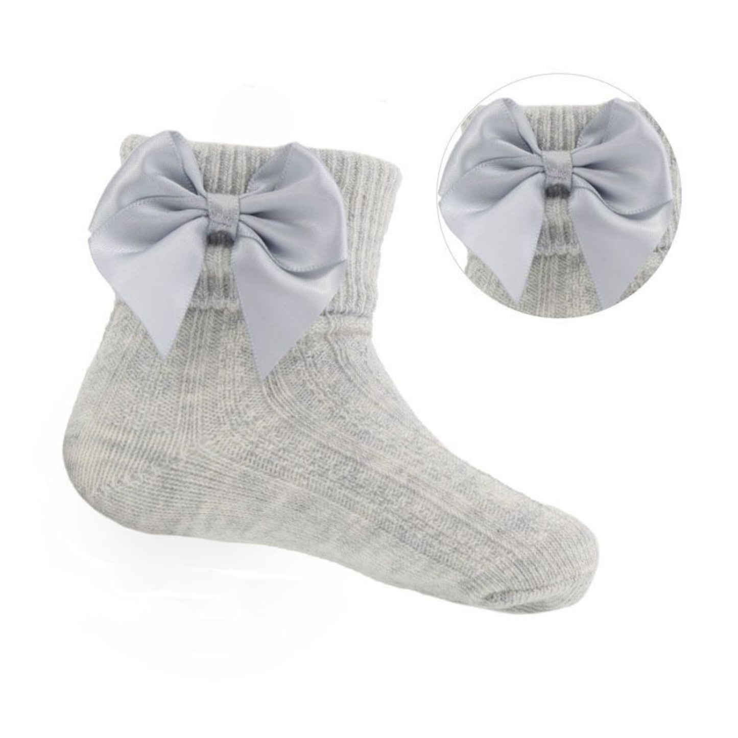 S123 - Soft Touch ankle sock with bow