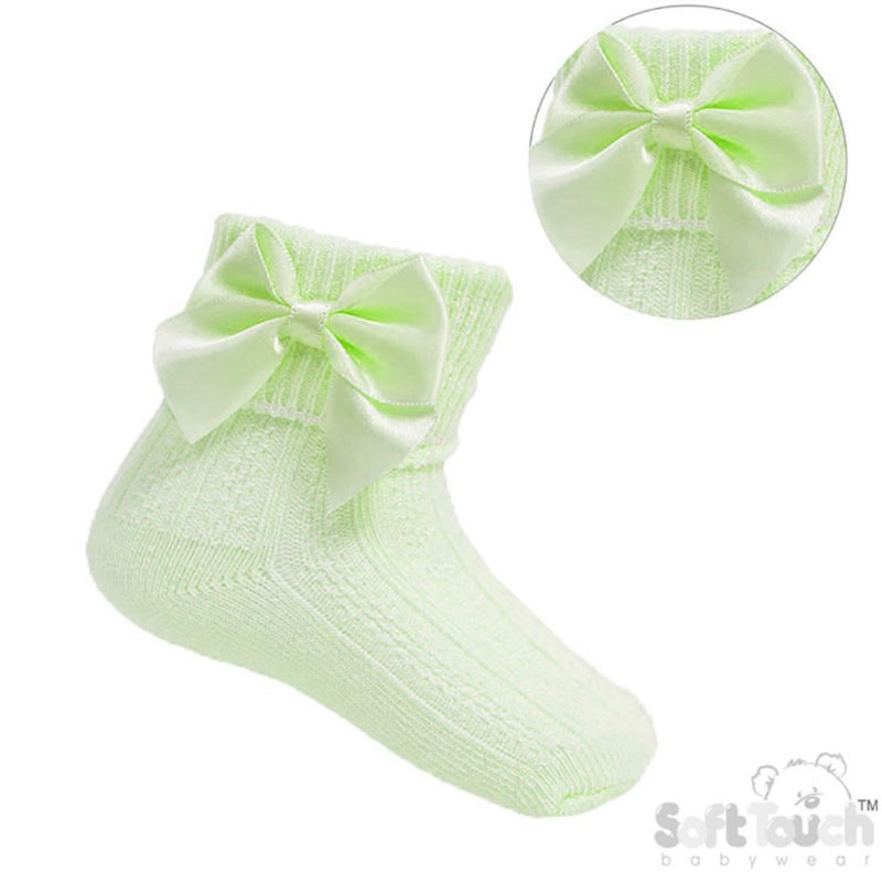 S123 - Soft Touch ankle sock with bow