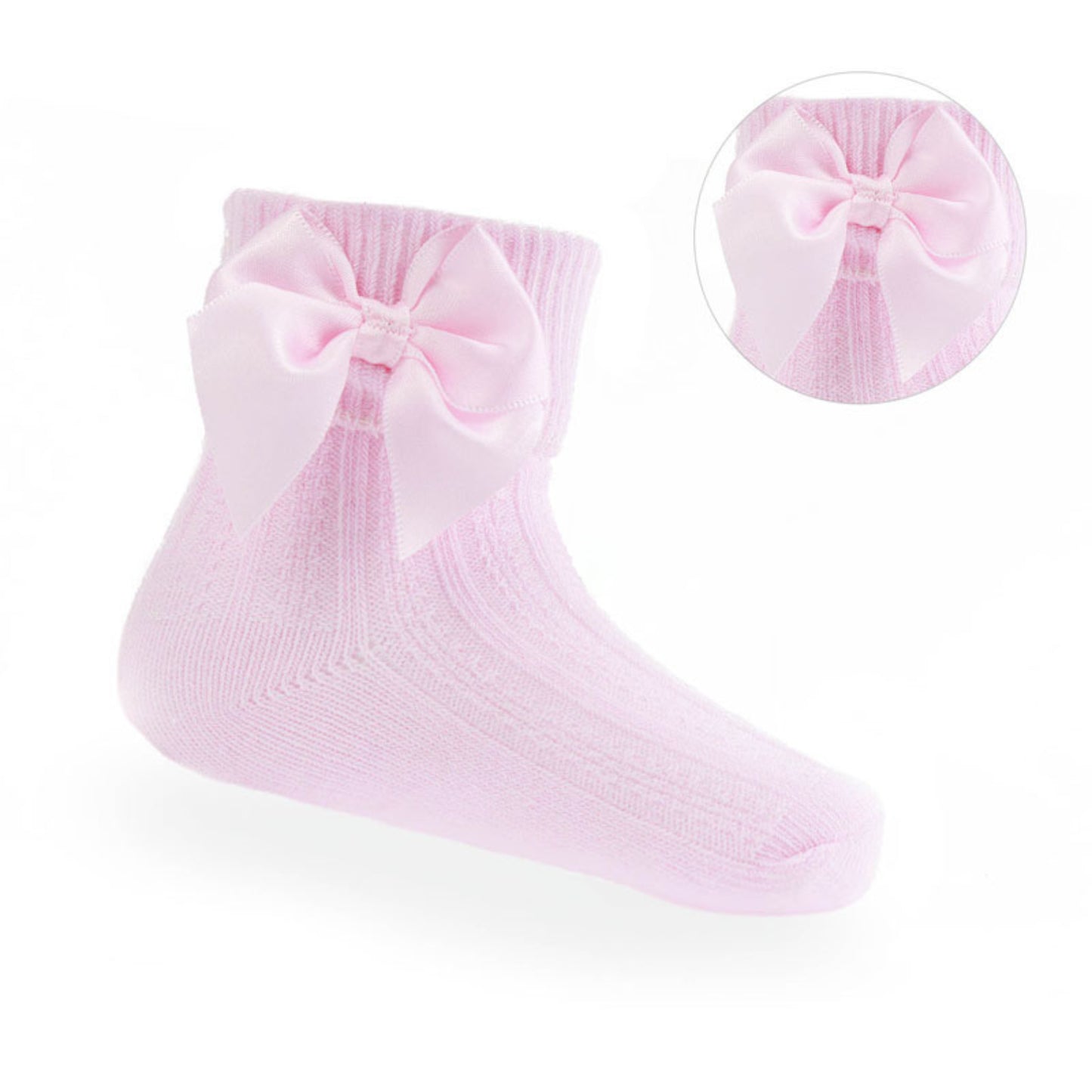 S123 - Soft Touch ankle sock with bow