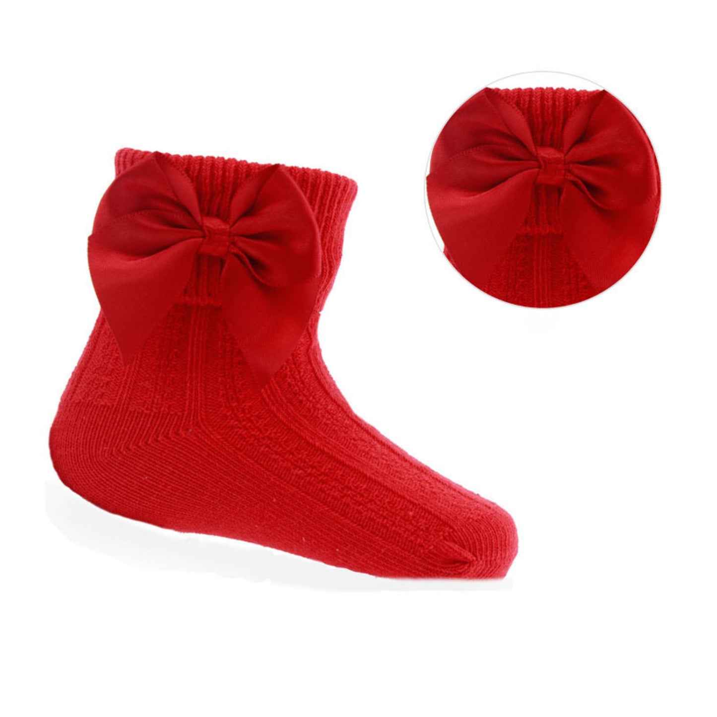 S123 - Soft Touch ankle sock with bow