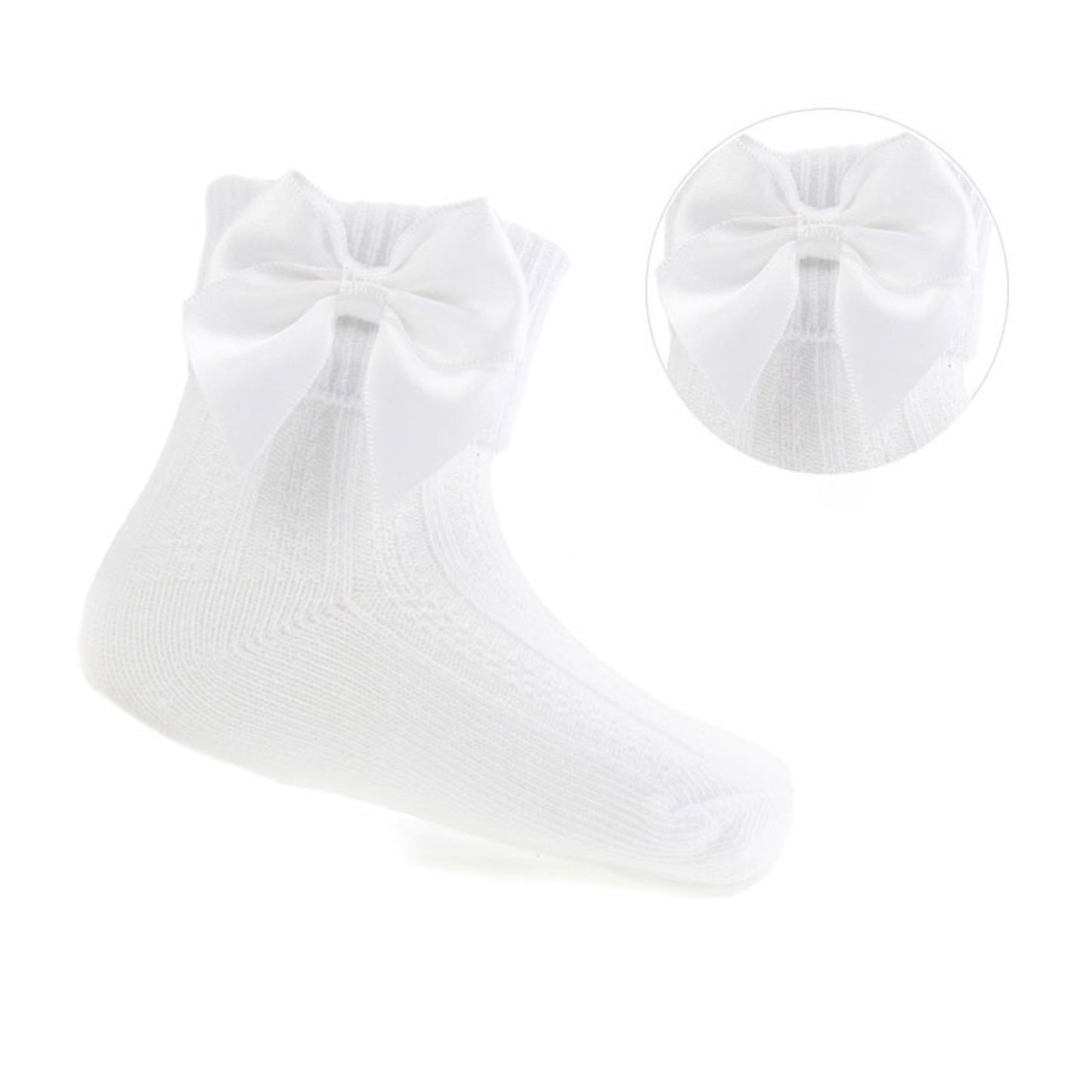 S123 - Soft Touch ankle sock with bow