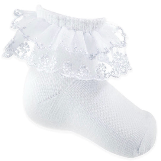 S338 - Soft Touch ankle frill sock