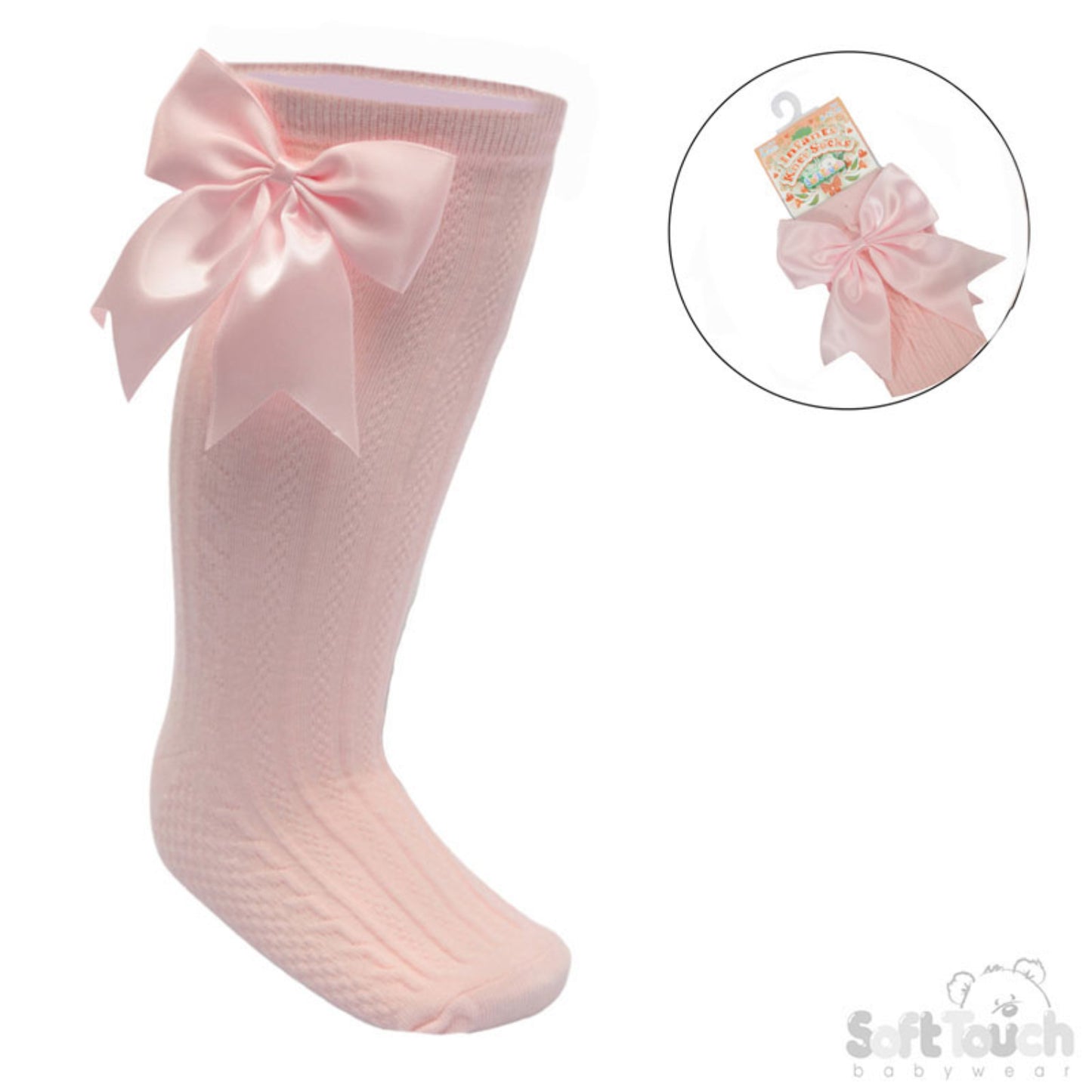 S350 - Soft Touch knee sock with bow