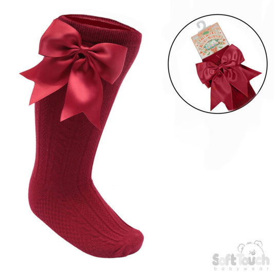 S350 - Soft Touch knee sock with bow