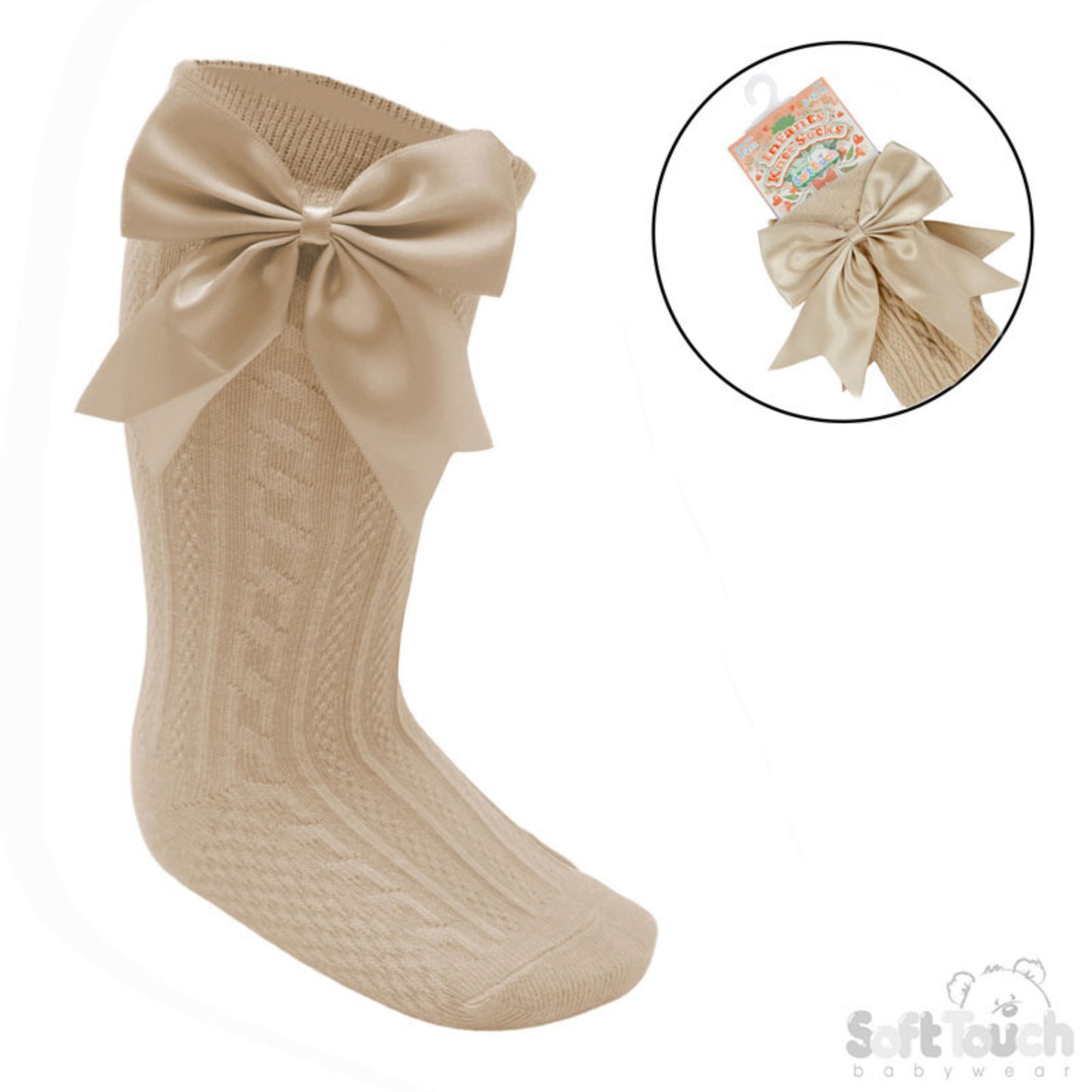 S350 - Soft Touch knee sock with bow