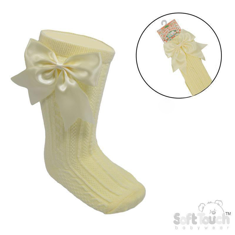 S350 - Soft Touch knee sock with bow