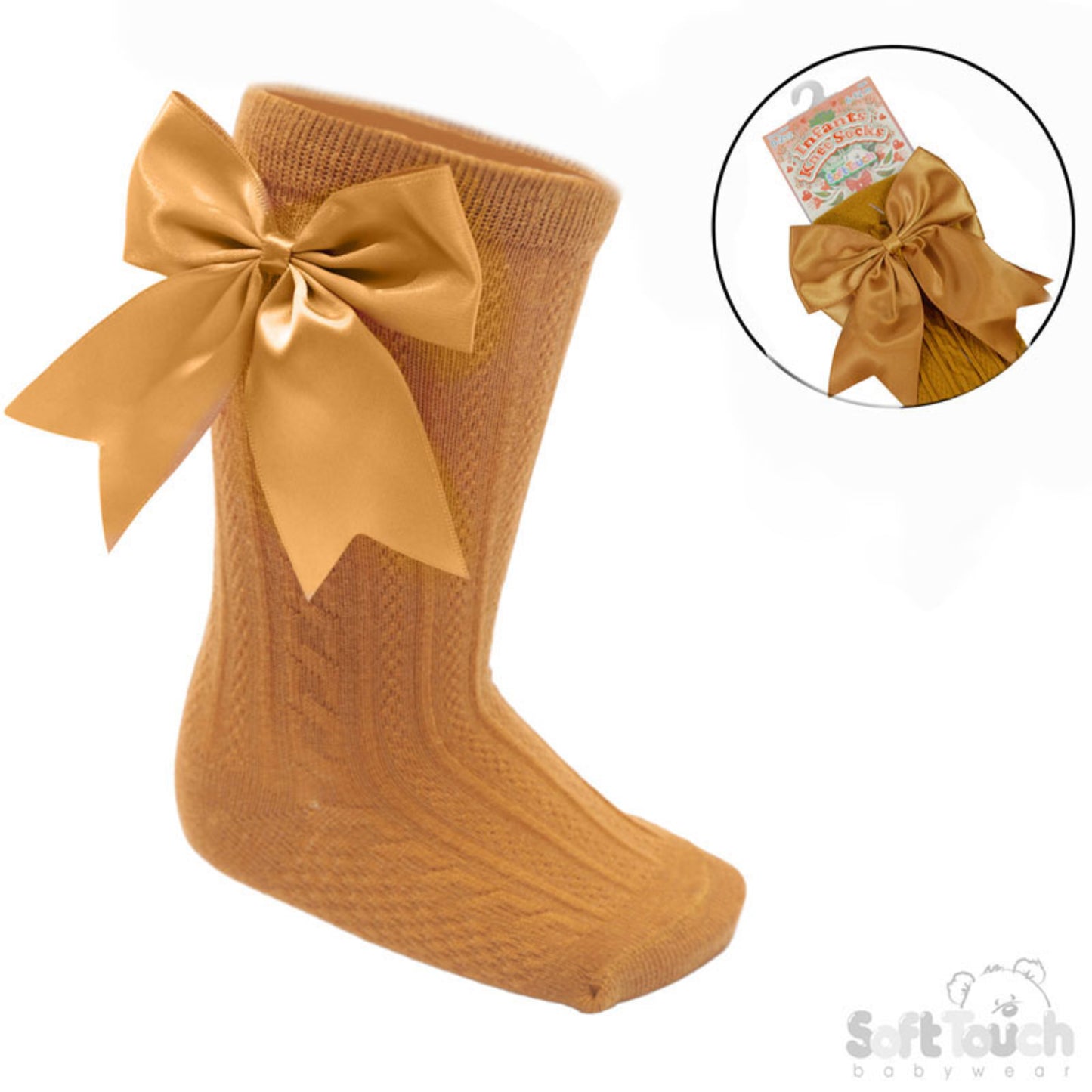 S350 - Soft Touch knee sock with bow