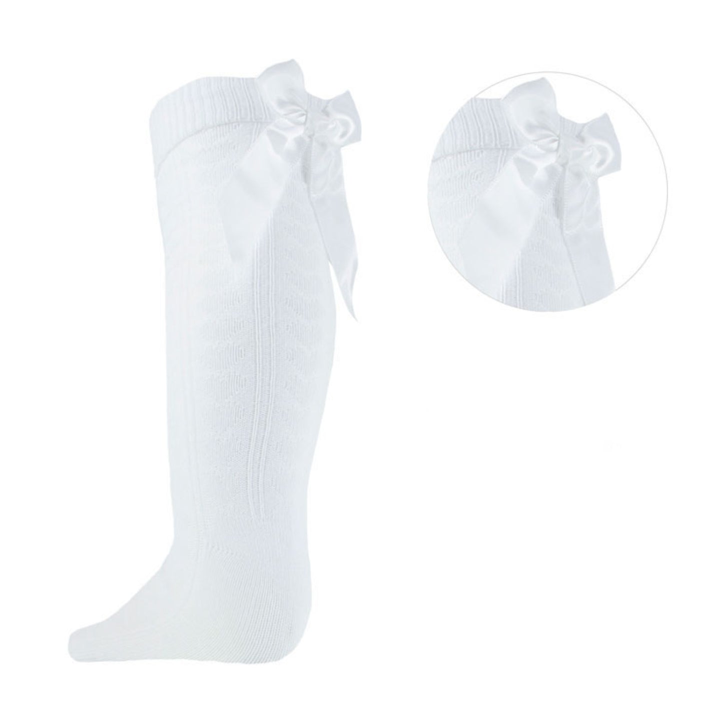 S51 - Soft Touch knee high sock with bow